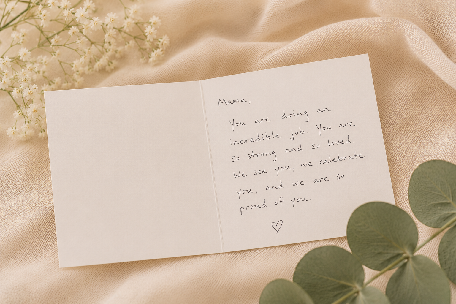 Handwritten Card to Mama